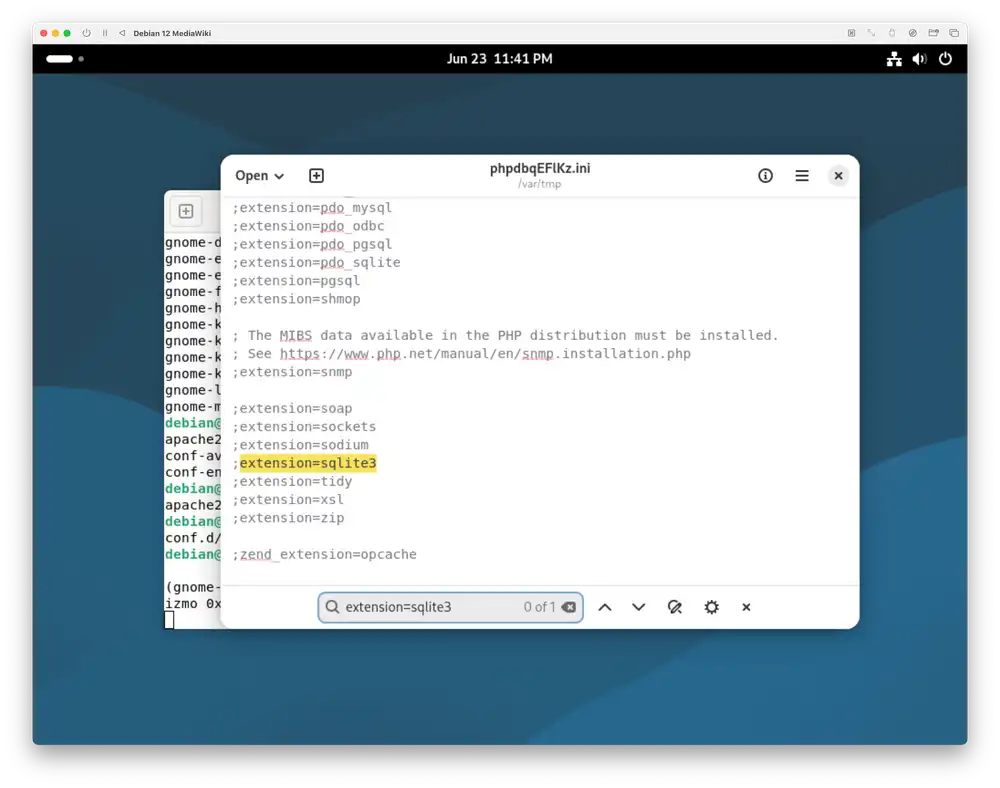 Text editor for php.ini