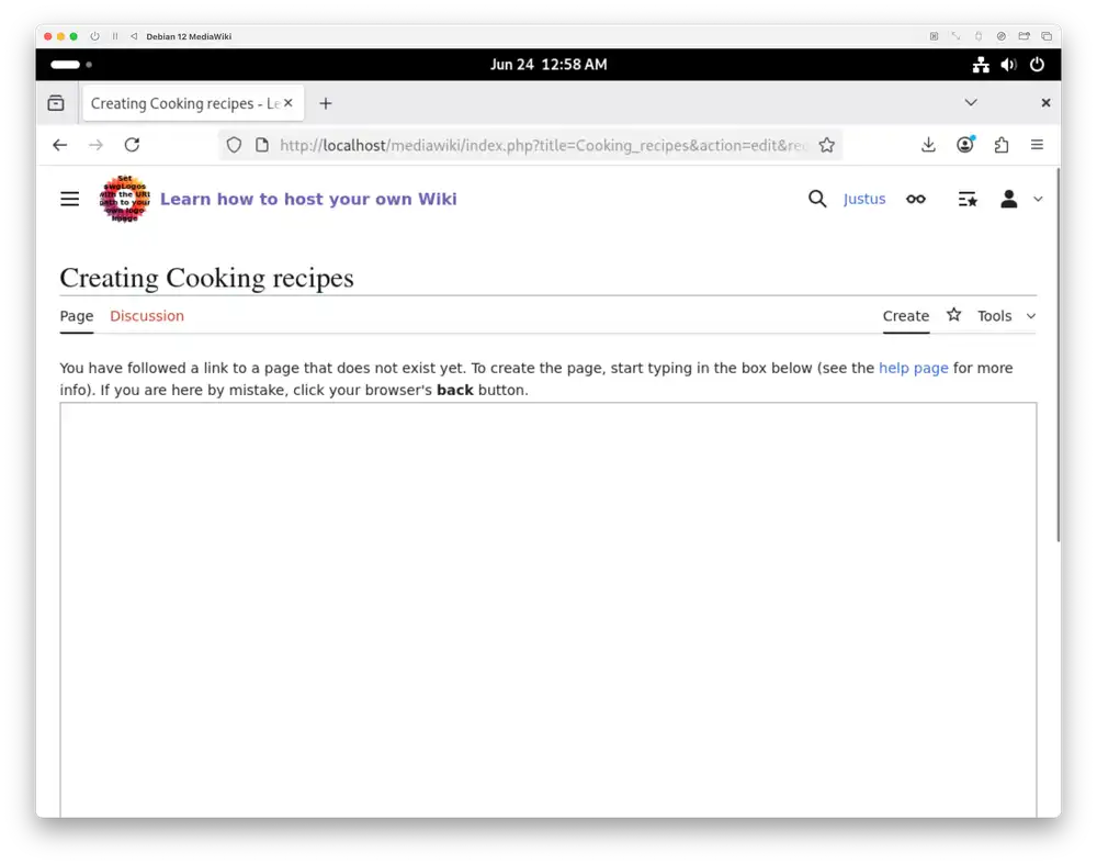 Add contents to your Cooking recipes page