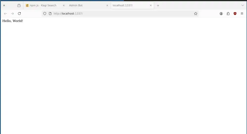 Flask server running locally