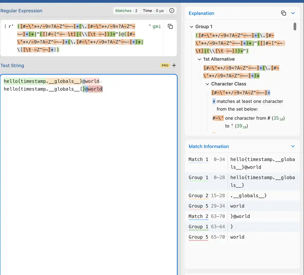 regex101.com lets you try the is_valid_email regular expression